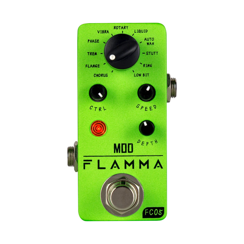 pedal de guitarra flamma modulação