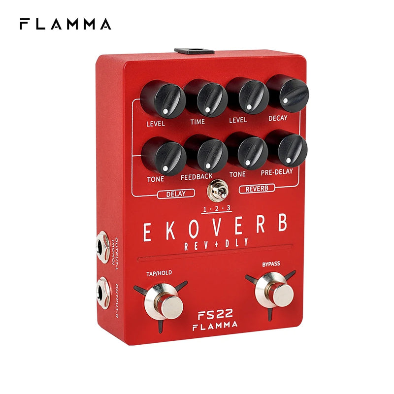 Flamma FS22 Pedal Ekoverb Dual Reverb Delay