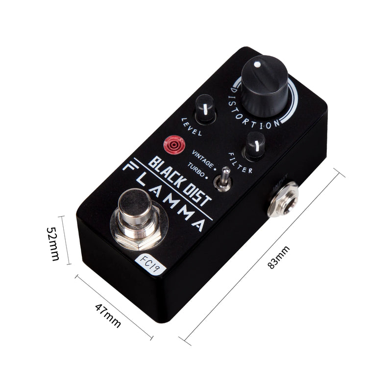 Flamma FC19 Black Dist Pedal de Distorção